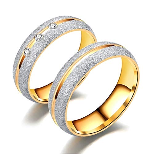 CH Womens Mens Rhinstone Stainless Steel Ring Hollow Ring Jewelry for Women Wedding Engagement Rings 11#