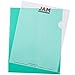 JAM PAPER Plastic Sleeves - Letter Size - 9 x 11 1/2 - Assorted Color Project Pockets - 12 Page Protectors/Pack