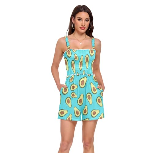 Mameluco de verano holgado que soluciona el calor con estilo casual y bolsillos