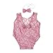 zhangyo bébé photographie accessoires backless creuse dentelle bowknot barboteuse nouveau-né filles tenue