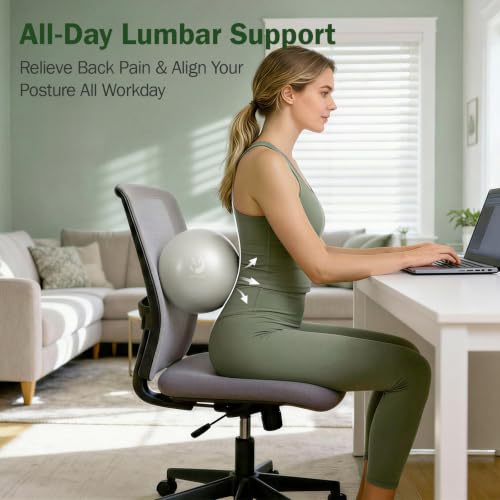 Image of Slim Panda Pilates Ball, 9 Inch Small Exercise Ball, Anti Burst Mini Yoga Ball for Stability, Workout, Barre, Core Strength, Physical Therapy, Balance, Stretching