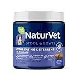 NaturVet Coprophagia Stool Eating Deterrent Plus Breath Aid for Dogs, 130 ct Soft Chews, Made in USA