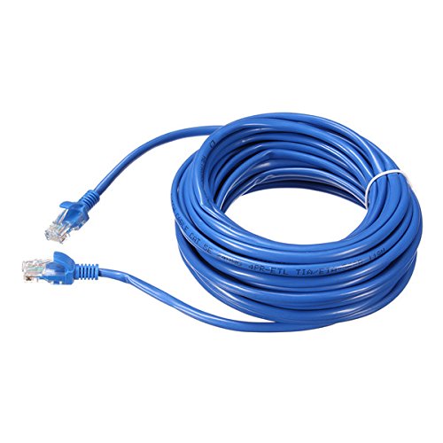 Cavo Ethernet CAT5 Blu Con Connettori RJ45 Pressofusi E Copriconnettore - Varie Lunghezze
