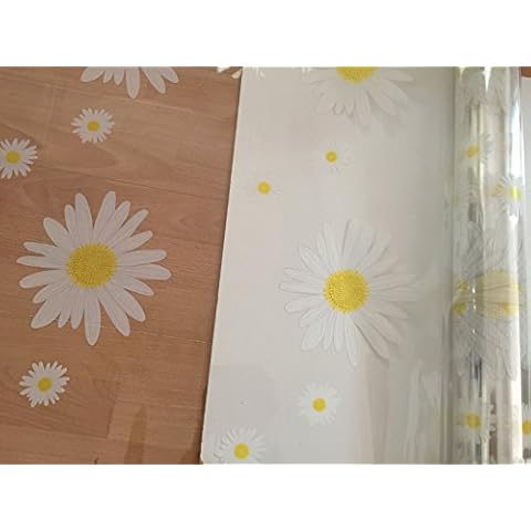ShredAstic Large Daisy Florist Film 2 metres x 80cm Mothers Day Easter Birthday / 2 metres Curling Ribbon/Gift WRAP Hamper Bouquets Baskets Florist CELLOPHANE Cover