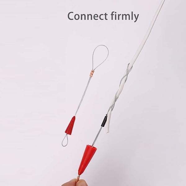 Sonda Passacavi Professionale,Sonda Elettricista 4.5mm 20 Metri,Sonda Tiracavi Cavo con 2 Molla di Guida per Installazione di Cavi,Estrattore Cavi Per Cavi Elettricista (Verde) - 2