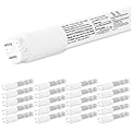 hykolity 20 Pack 4FT LED T8 Hybrid Type A+B Light Tube, 18W, Plug & Play or Ballast Bypass, Single-Ended OR Double-Ended, 4000K, 2400lm, Frosted Cover, T8 T10 T12 for G13, 120-277V, UL Listed