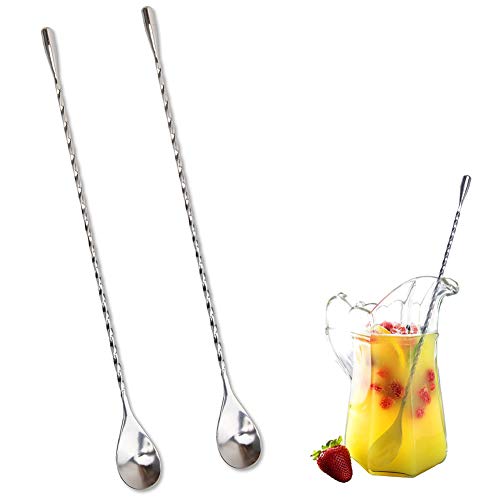 Cuillères à Cocktail Inoxydables: Idéales pour Cocktails, Milkshakes et Café! Cuillères à Cocktail Inoxydables: Idéales pour Cocktails, Milkshakes et Café!