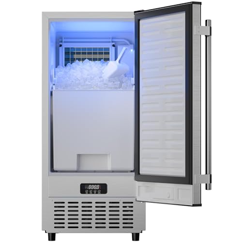 Coolake 15' Commercial Under Counter Ice Maker,...