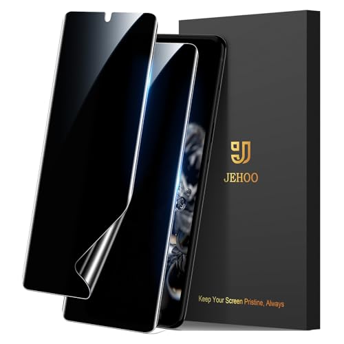 JEHOO 2 Pack for Samsung Galaxy S20 Ultra 6.9-inch TPU Privacy Screen Protector Support Fingerprint Unlock Anti-Spy Screen Protector Film Self-Healing Scratch Resistant Not Glass