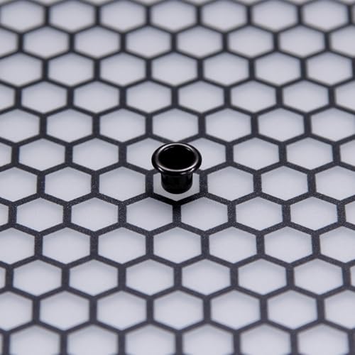 Image of KYDEX Thermoform Sheet - (Honeycomb Camo) - (Frosted Glass) - (Transparent /Black) - (12in x 12in) - (1 Sheet) - (for Holster Making, Cosplay, Hobby) - (USA Made)