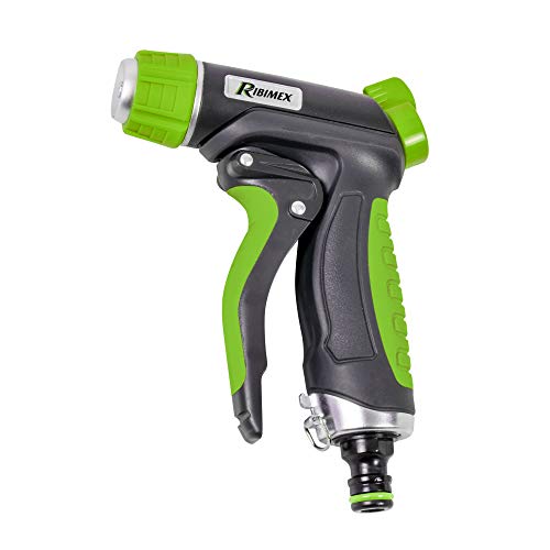 Ribimex PRA/TB.1320 Pistola Bimateriale con Getto Regolabile, Grigio/Verde