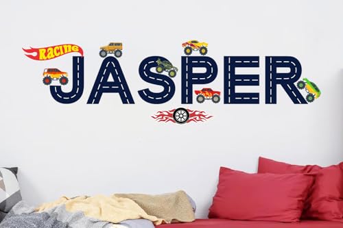 Vinilo Decorativo de Coche de Carreras para Habitación Infantil miniatura 3