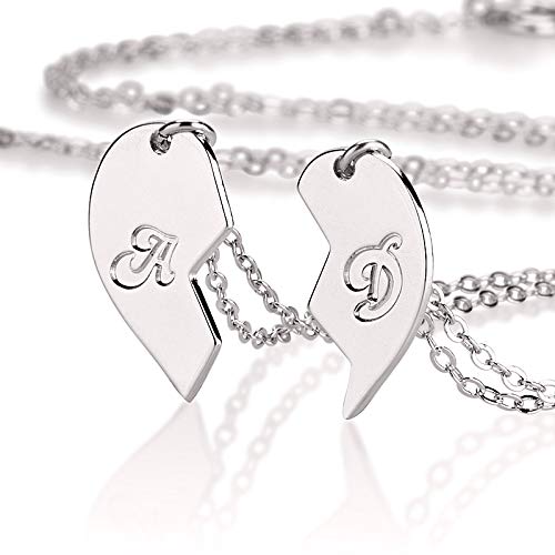 Personalized Half Heart Necklace 