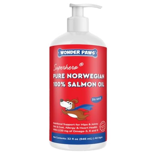 Premium Salmon Oil for Dogs – Pure Norwegian Salmon Oil High in Omega 3 EPA & DHA -Powerful Fish Oil for Dogs Skin & Coat, Hip & Joints, Allergies & Itchy Skin – Omega 3 Fish Oil for Dogs-32oz Liquid