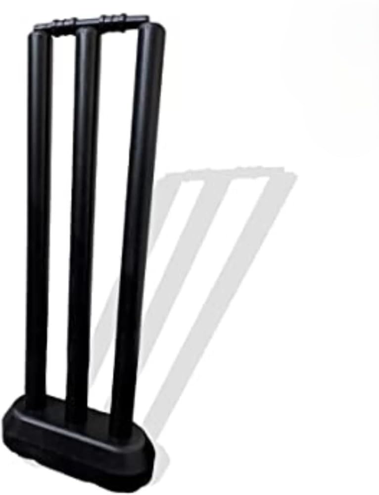 KP FITZONE New Playing Combo of Cricket Stumps Set - 6 Stumps + 4 Bails + 2 Combo of 2 Heavy Plastic Cricket Stump Set (Color-Black, Full Size) | 4Black_Comboo_Stump_32 - Image 2 thumbnail