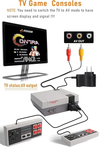 Cwzz RETRO GAME CONSOLE Mini Video Game Consoles With 2 Controllers Built-In 620 Games, Classic Gaming Console For Kids/Adults, Handheld Games Av Output 8-Bit Game System thumb #1