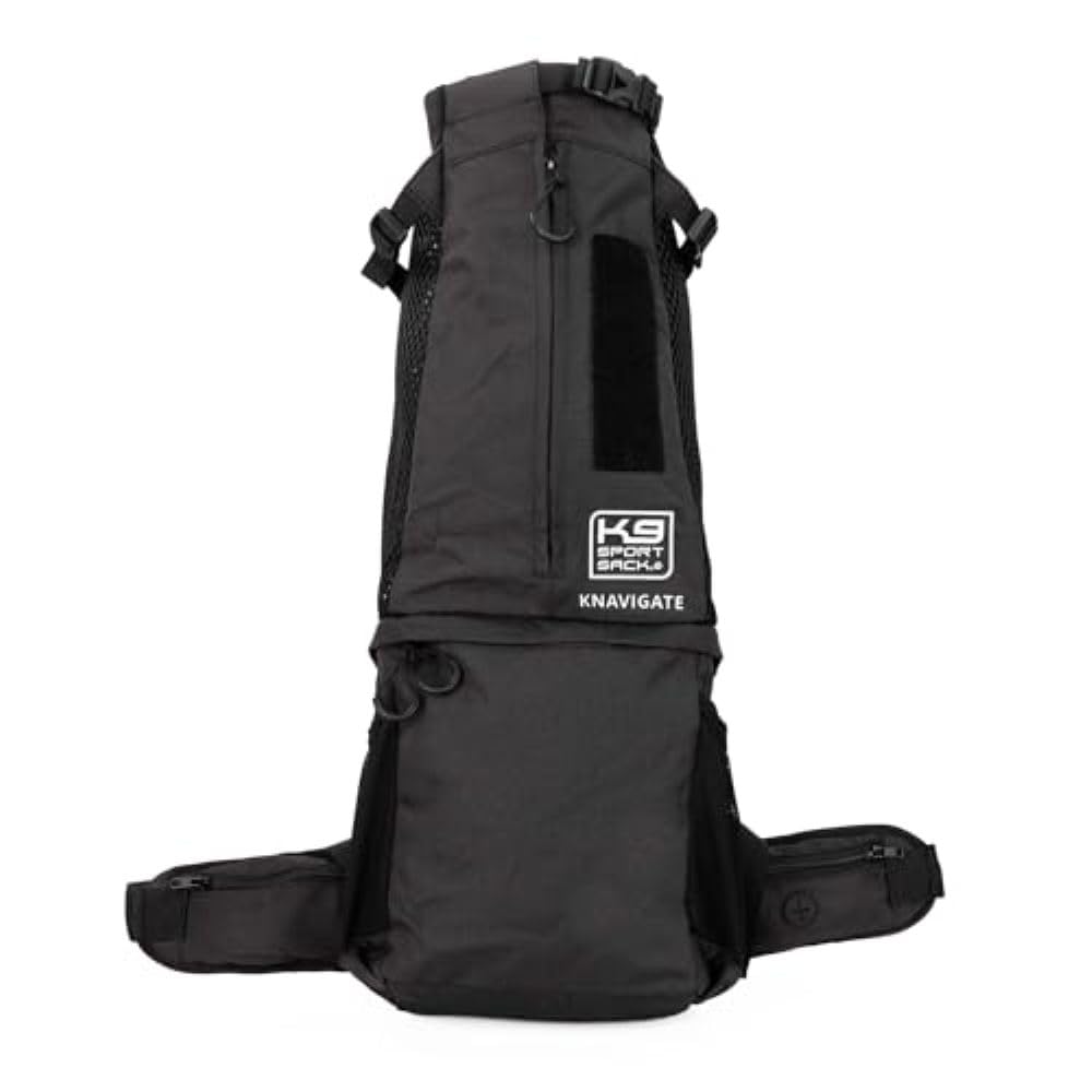 K9 Sport Sack Knavigate - X-Small, Midnight Black - Ideal for Dogs