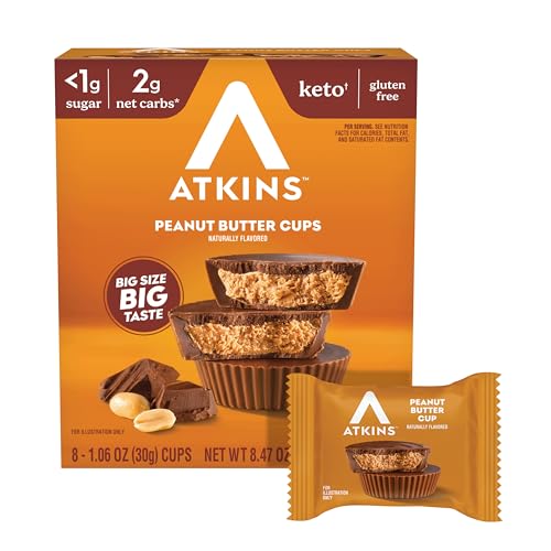 Peanut Butter Cups 8 Cups 1.06 oz (30 g) Each Atkins
