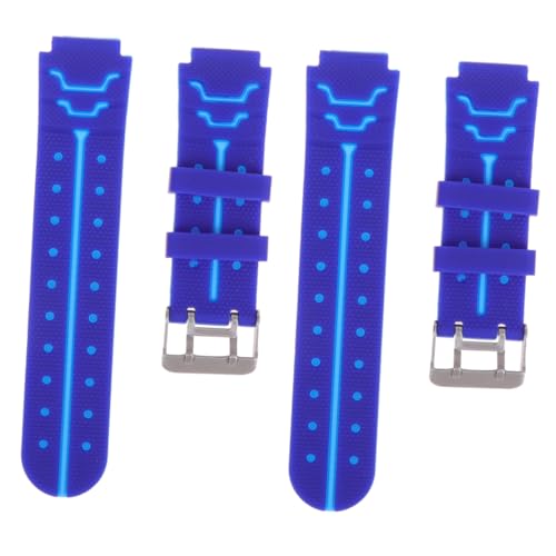 Holibanna 2pcs Watchband Replacement Strap for Boy Girl Comfortable Ergonomic Design for Boy Girl Phone Watches Creative