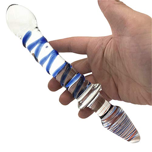 Bastone in Vetro Blu Cristallo Super Liscio di Grado Medico -WMYTJYZ