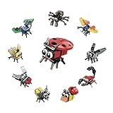 NIEXEBUJO Party Favors for Kids 8-12, Insect Building Blocks 10 Pack - Mini Creative Toys for Goodie Bag, Classroom Prize Box, Piñata Fillers, Treasure Chest Toys for Boys & Girls