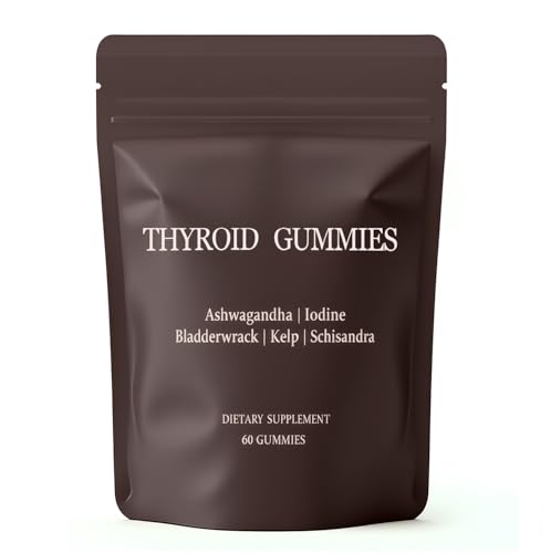 XGZcosmetics Thyroid Gummies for Women Selenium Zinc Iodine L-Tyrosine Ashwagandha Gummies Thyroid Bloom Body Balance & Support - 60 Count