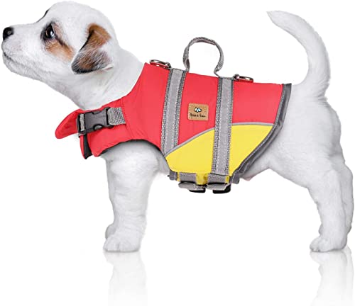 Bella & Balu Gilet de Sauvetage pour Chiens - Dog lifejacket réfléchissant pour Chien pour Une sécurité maximale dans et Autour de l'eau Lors de la baignade (XS)