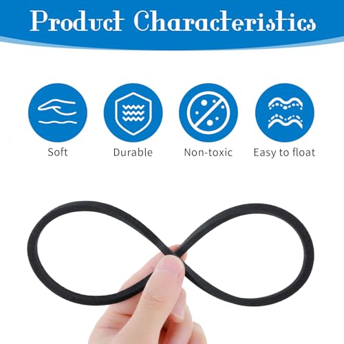 Image of 5Pcs Fish Feeding Ring, 5 Sizes Aquarium Feeding Ring for Fish Tank, Round EVA Floating Plant Corral /Aquarium Fish Feeder Ring Filter Out Floating Plants Accessories (Black)