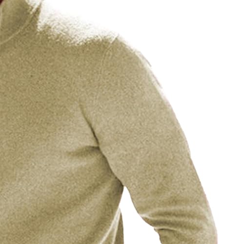 Mens Slim Fit Quarter Zip Knitted Pullover Sweaters, Slim Fit Long Sleeve Knitted Pullover Mock Neck Business Dress Sweater4