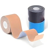 Kinesiology Tape 3Roll*5m of Elastic Muscle Support Tape, rock tape Stickiness lasts 5-7 days for...