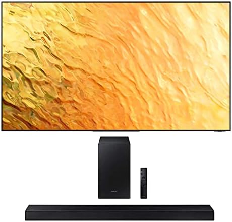 Samsung QN75QN800BFXZA 75″ 8K QLED Quantum Mini LED HDR Smart TV with a Samsung HW-A55C Club Soundbar 3.1Ch with DTS Virtual:X (2022)