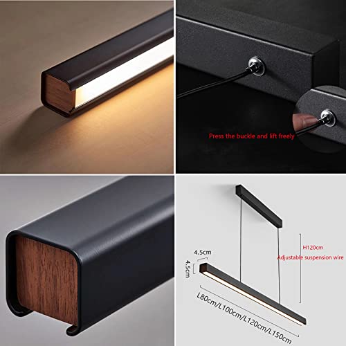 Lampe table suspendue LED réglable avec télécommande pour bureau et salle à manger