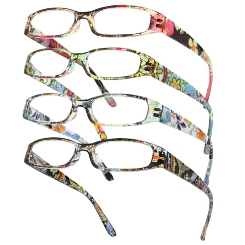Gaoye 2.5 Readers for Women, Blue Light Blocking Reading Glasses, Stylish Reading Glasses for Women in 4 Patterns