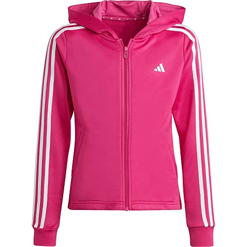 adidas Mädchen Train Essentials AEROREADY Regular-Fit 3-Stripes Hooded...