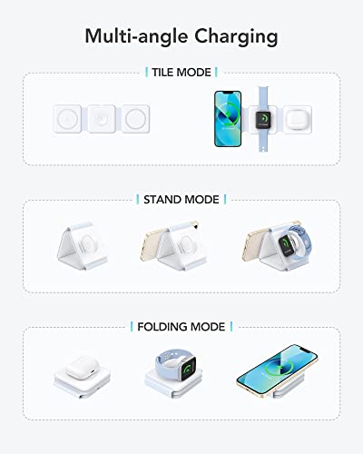 VEGER Caricatore Wireless 3 in 1, 15W