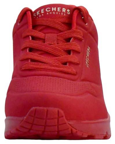 Skechers womens Skecher Street Women's Uno - Stand on Air Sneaker, Red, 7 US