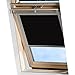 Produktbild MCTECH Dachfenster Rollo Sonnenschutz Verdunkelung Thermorollo Jalousien Rollos (M08/308, schwarz)