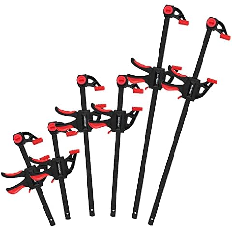 Sargentos Carpintero 6 Piezas, MAXPOWER 150mm/300mm/600mm Cover
