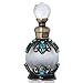 15ml Antique Empty Refillable Perfume Bottle Blue Rhinestones Embellished Fancy Retro Fragrance bottle Scent Bottle