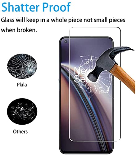 Image of ZARALA Tempered Glass Screen Protector Compatible for (Black) with Edge to Edge Coverage and Easy Installation kit (OnePlus Nord CE 5G)