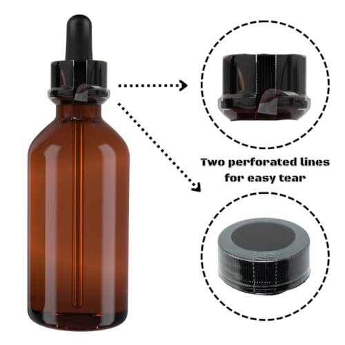 Supplement and Supply 105 x 56 mm Clear Perforated Shrink Band for Cosmetic Jars, Plastic Jars, Spice Jars & Tubs [Cap Diameter: 2 1/2"] Pack of 250 by Supplement and Supply - Image 4