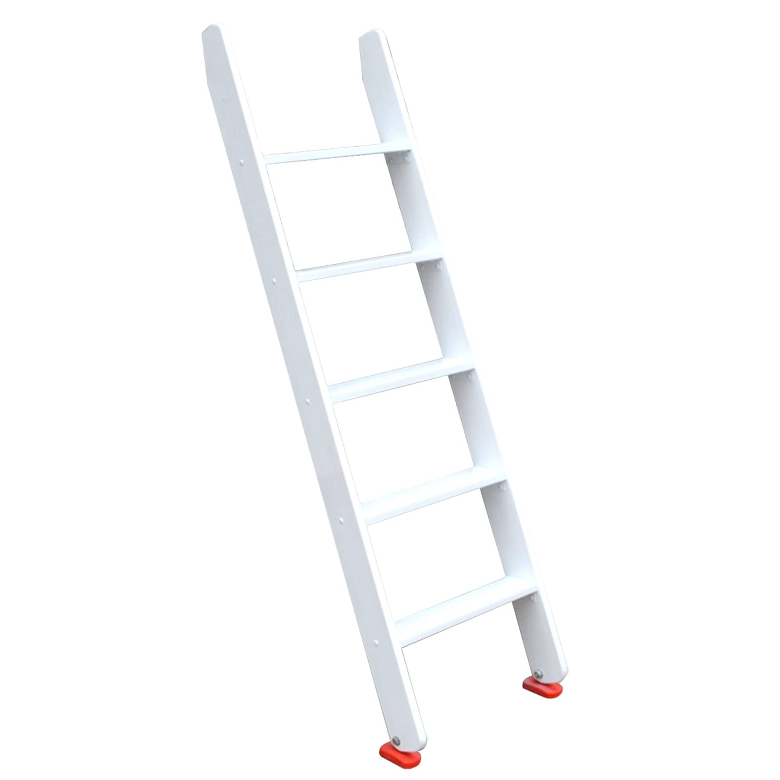 Échelle de lit simple bois blanc amovible de 5m pour lit superposé