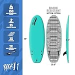 Rock-It 4'10" CHUB Soft Top Surfboard - Kids & Mini, Easy to Paddle & Maneuverable for Beginners - Image 2