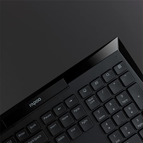 Image of RAPOO 8210M Multi-Mode Keyboard & Mouse Bluetooth 3.0 /4.0 Wireless 2.4 GHz 1600 DPI Combo-Black