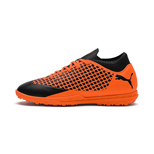 Puma Future 2.4 TT Jr, Zapatillas de Fútbol Unisex Adulto, Negro Black-Shocking Orange 02, 38.5 EU