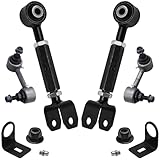 Detroit Axle - Rear Upper Control Arms Kit for 2007-2016 Honda CR-V 2008 2009 2010 2011 2012 2013 2014 2015 2 Upper Control Arms Assembly 2 Stabilizer Sway Bar Links Replacement
