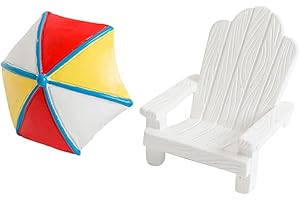 TOYANDONA Fairy Garden Beach Accessories - 2pcs Miniature Doll House Decor