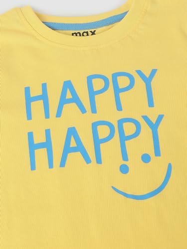 Image of Max Boy Cotton Printed Regular Fit T-Shirt