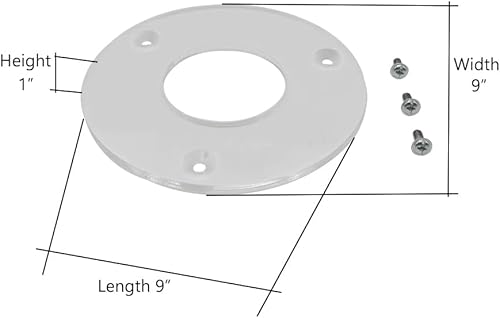 Miniatura 6 de Big Horn 14102 Subbase transparente para enrutador 100, 690, 691, 693 (diámetro de 5-34 pulgadas) Reemplaza al OEM # 42188
