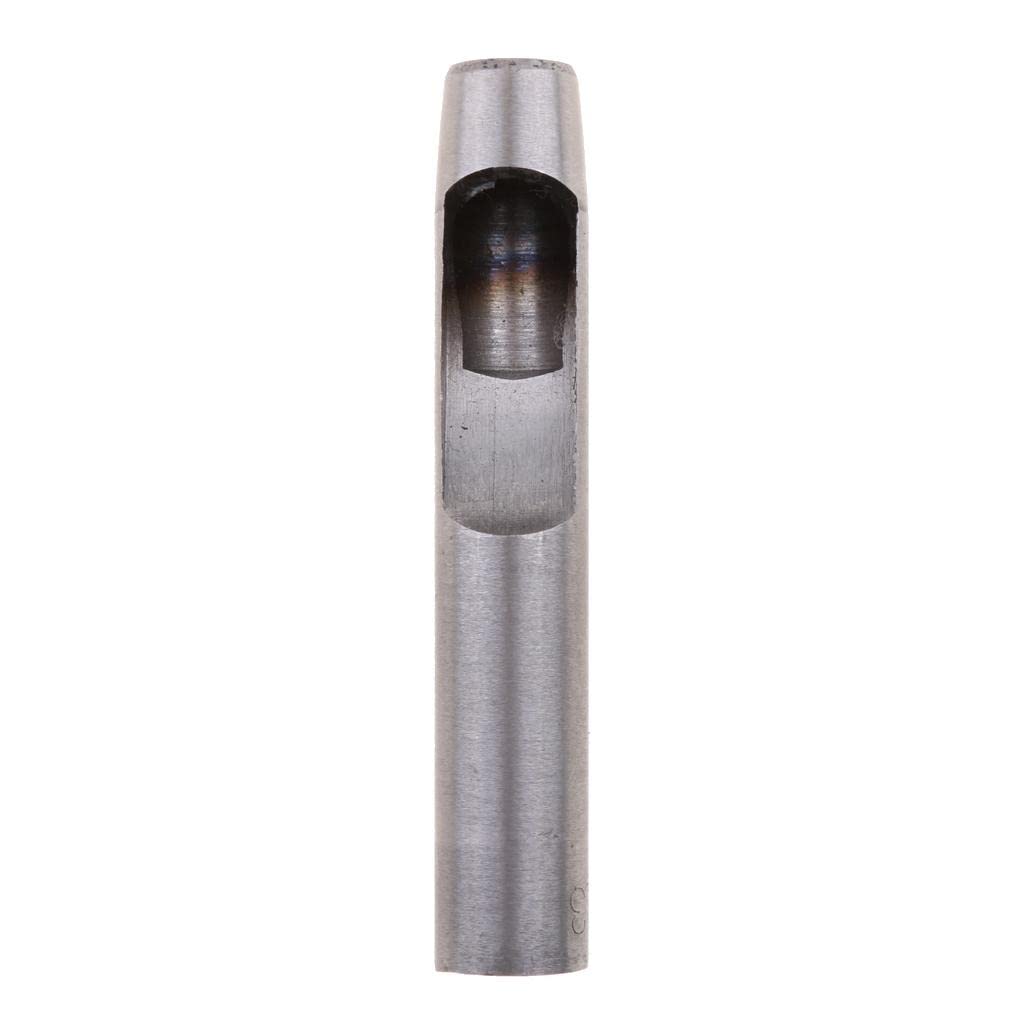 Juego de Punzones Circulares Huecos de Acero de Calidad para Trabajos en Cuero - 13 Mm, 5 piezas